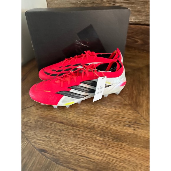 Adidas Predator Elite FT AG Soccer Cleats Solar Red Blk JR5899 Mens 9 Womens 10 main image 4